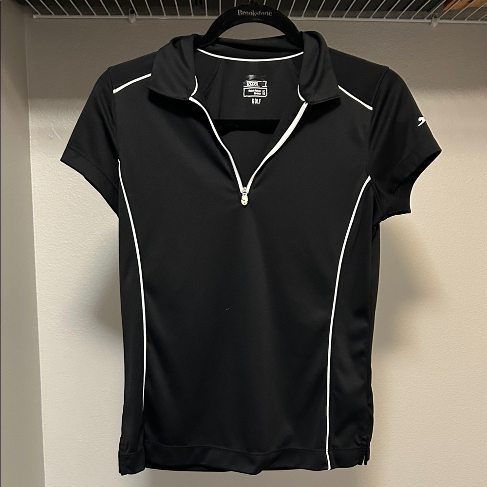 Golf Slazenger Black Top with White Accents